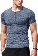 👕 stylish and comfortable: lecgee henley sleeve casual t shirts for everyday wear logo