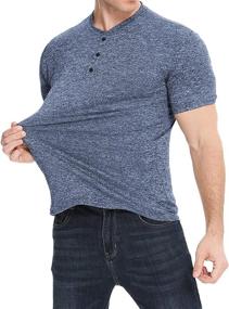 img 1 attached to 👕 Stylish and Comfortable: LecGee Henley Sleeve Casual T Shirts for Everyday Wear