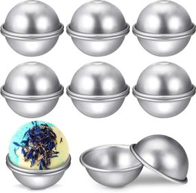 img 4 attached to 🛁 Bath Bomb Making Supplies: 16pc 6cm Diameter Metal Moulds - DIY Craft Kit for Crafting Luxurious Spa Treats