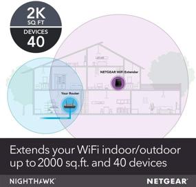 img 3 attached to 📶 NETGEAR WiFi Mesh Range Extender EX7700 - Expands Coverage for 2300 sq.ft. and 45 devices with AC2200 Tri-Band Wireless Signal Booster & Repeater (up to 2200Mbps speed), including Mesh Smart Roaming
