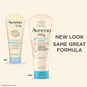 img 3 attached to 👶 Aveeno Baby Daily Moisture Lotion, 8 Fl. Oz, Pack of 2