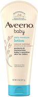 👶 aveeno baby daily moisture lotion, 8 fl. oz, pack of 2 logo