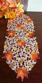 img 2 attached to Exquisite GRANDDECO Thanksgiving Harvest Embroidered Decorations: Enhance Your Festive Decor!