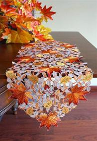 img 3 attached to Exquisite GRANDDECO Thanksgiving Harvest Embroidered Decorations: Enhance Your Festive Decor!