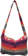 del mex mexican blanket messenger women's handbags & wallets logo