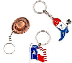 img 1 attached to Texas Longhorn Souvenir Keychain Pack: A Bundle of Authentic Keepsakes