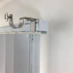 img 4 attached to 🔩 Satin Nickel NONO Bracket - Stylish Exterior Mount Blinds Curtain Rod Attachment