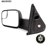 зеркало заднего вида scitoo для dodge: левое, 2002-2008 год, для dodge ram 1500 2500 3500 - с электроприводом, подогревом, ручной телескопией, ручным складыванием - улучшенное автомобильное зеркало. логотип