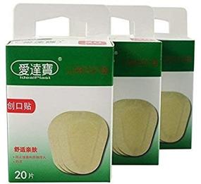 img 2 attached to 👁️ 60 Skin-Tone Eye Patches with Adhesive Bandages - Regular Size for Adult Eye Pad Care (Pack of 3 Boxes)