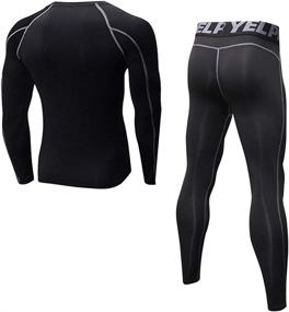 img 3 attached to Minghe Thermal Compression Baselayer Bottoms