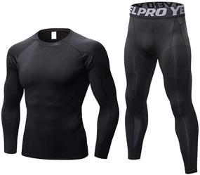 img 4 attached to Minghe Thermal Compression Baselayer Bottoms
