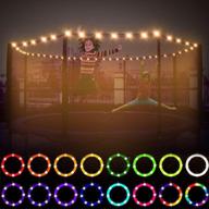 🎪 sanjoin trampoline lights toys, trampoline accessories with 16 colors led light for outdoor indoor basketball hoop attachment - fits 6ft, 8ft, 10ft, 12ft, and 14ft логотип