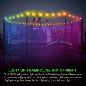 img 3 attached to 🎪 SANJOIN Trampoline Lights Toys, Trampoline Accessories with 16 Colors LED Light for Outdoor Indoor Basketball Hoop Attachment - Fits 6ft, 8ft, 10ft, 12ft, and 14ft