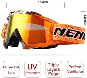 img 3 attached to NENKI NK-1019 Motocross Goggles: Premium Off-Road Dirt Bike Eyewear for Unisex Adults