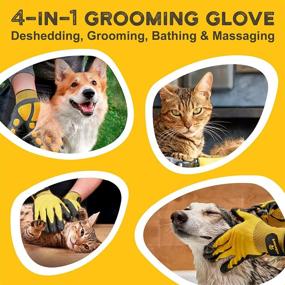 img 3 attached to 🐾 Gentle and Efficient Pet Hair Removal with Pat Your Pet Hair Remover - Dog & Cat Brush Glove