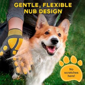 img 1 attached to 🐾 Gentle and Efficient Pet Hair Removal with Pat Your Pet Hair Remover - Dog & Cat Brush Glove