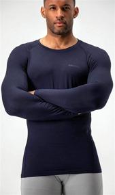 img 1 attached to 👕 Men's Thermal Compression Shirts - 2 Pack - Ideal for DEVOPS Activities