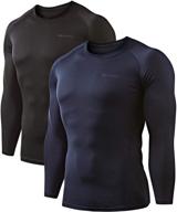 👕 men's thermal compression shirts - 2 pack - ideal for devops activities logo