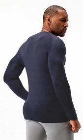 img 3 attached to 👕 Men's Thermal Compression Shirts - 2 Pack - Ideal for DEVOPS Activities