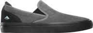 shop the stylish emerica wino slip grey black men's shoes and sneakers for fashion-forward men logo