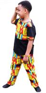 🌍 authentic shenbolen boy african kente kids ankara suit - vibrant ghana tribal clothing logo