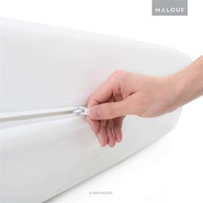 img 1 attached to 🛏️ Malouf Sleep TITE HD Lab Certified Bed Bug Proof Mattress Encasement Protector - Hypoallergenic, 100% Waterproof - Queen Size, White - 15 Year Warranty