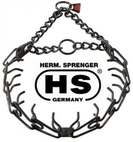 img 1 attached to 🔗 Black Herm Sprenger Ultra Plus Prong Collar - Center-Plate & Assembly Chain (4 mm, 25 inches)