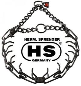 img 2 attached to 🔗 Black Herm Sprenger Ultra Plus Prong Collar - Center-Plate & Assembly Chain (4 mm, 25 inches)