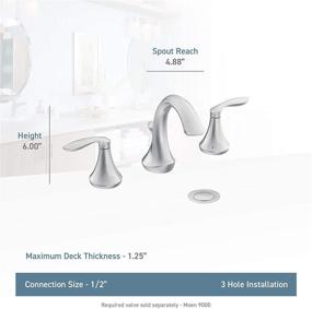 img 2 attached to Moen T6420BN Two Handle High Arc Bathroom Faucet: Elegant and Functional Design for Your Bathroom
