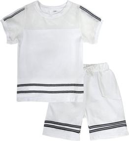 img 4 attached to KISBINI Breathable Summer Clothes T Shirt Boys' Clothing