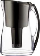 🚰 brita marina black water filter pitcher - bpa free, 8 cup capacity with standard filter logo