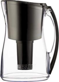 img 4 attached to 🚰 Brita Marina Black Water Filter Pitcher - BPA Free, 8 Cup Capacity with Standard Filter