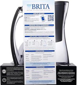 img 2 attached to 🚰 Brita Marina Black Water Filter Pitcher - BPA Free, 8 Cup Capacity with Standard Filter
