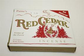 img 2 attached to 🌲 Paine's Red Cedar Real Wood Incense Set - 32 Cones With Holder