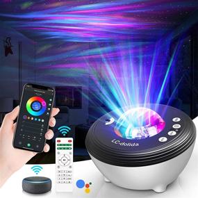 img 4 attached to 🌟 Enhanced Star Night Light Projector with Bluetooth Speaker, 8 Christmas Light Modes, RF Remote Control, Smart Life & Alexa Compatibility - Perfect Christmas Aurora Decororation