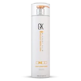 img 4 attached to GK HAIR Global Keratin Deep Conditioner Masque (33.8 Fl Oz/1000ml) - Intense Hydration & Repair Treatment for Dry, Damaged, Color Treated, and Frizzy Hair - Restoration Formula with JOJOBA Seed Oils