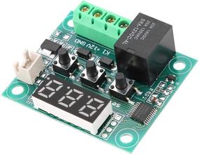 img 2 attached to 🌡️ W1209 12V DC Digital Temperature Controller Board Micro Digital Thermostat -50-110°C Electronic Temperature Control Module with 10A Relay and Waterproof LED Display for Cooling Applications