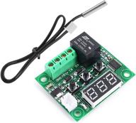 🌡️ w1209 12v dc digital temperature controller board micro digital thermostat -50-110°c electronic temperature control module with 10a relay and waterproof led display for cooling applications logo