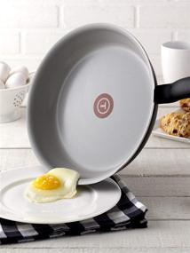 img 3 attached to 🍳 T-fal C921SG Набор посуды Initiatives, 16 предметов, антипригарное керамическое покрытие, без PTFE, PFOA и кадмия, устойчивое к царапинам, можно мыть в посудомоечной машине, подходит для использования в духовке, черный