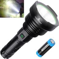 🔦 bercol rechargeable led tactical flashlights: ultra bright 100000 lumens handheld flashlight for camping, hiking, hunting, emergencies - includes 26650 battery logo