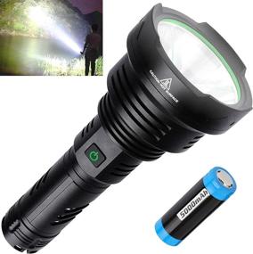 img 4 attached to 🔦 BERCOL Rechargeable LED Tactical Flashlights: Ultra Bright 100000 Lumens Handheld Flashlight for Camping, Hiking, Hunting, Emergencies - Includes 26650 Battery