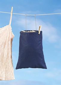 img 2 attached to 👗 Navy Hanging Clothespin Bag by Whitmor