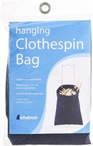 img 1 attached to 👗 Navy Hanging Clothespin Bag by Whitmor