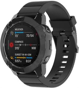 img 3 attached to 📱 Прозрачный чехол из TPU для защиты Garmin Fenix 6 - MOTONG TPU черный