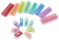 morzzor 80-pack multifunctional plastic chip clips for food bags, clothespins, sewing & quilting supplies, binder paperwork - 8 color variation logo