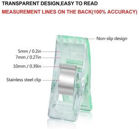 img 1 attached to MORZZOR 80-Pack Multifunctional Plastic Chip Clips for Food Bags, Clothespins, Sewing & Quilting Supplies, Binder Paperwork - 8 Color Variation