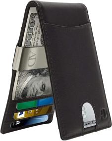 img 4 attached to Slim Money Clip Wallets for Men: Men's Accessories and Wallets, Card Holders & Money Organizers