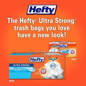 img 3 attached to 🗑️ Hefty Ultra Strong Tall Kitchen Trash Bags: Clean Burst Scent, 13 Gallon, 80 Count – Best Deals, Bulk Pack, Varying Packaging