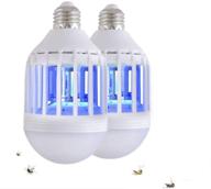 adrienne friedly bug zapper light bulb 2-pack - 🪰 effective mosquito killer lamp with uv led electronic insect fly killer logo