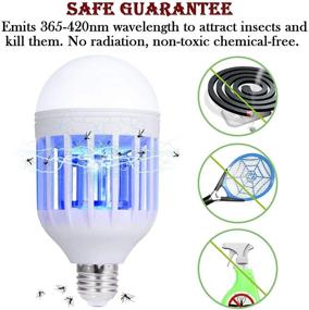img 1 attached to Adrienne Friedly Bug Zapper Light Bulb 2-pack - 🪰 Effective Mosquito Killer Lamp with UV LED Electronic Insect Fly Killer